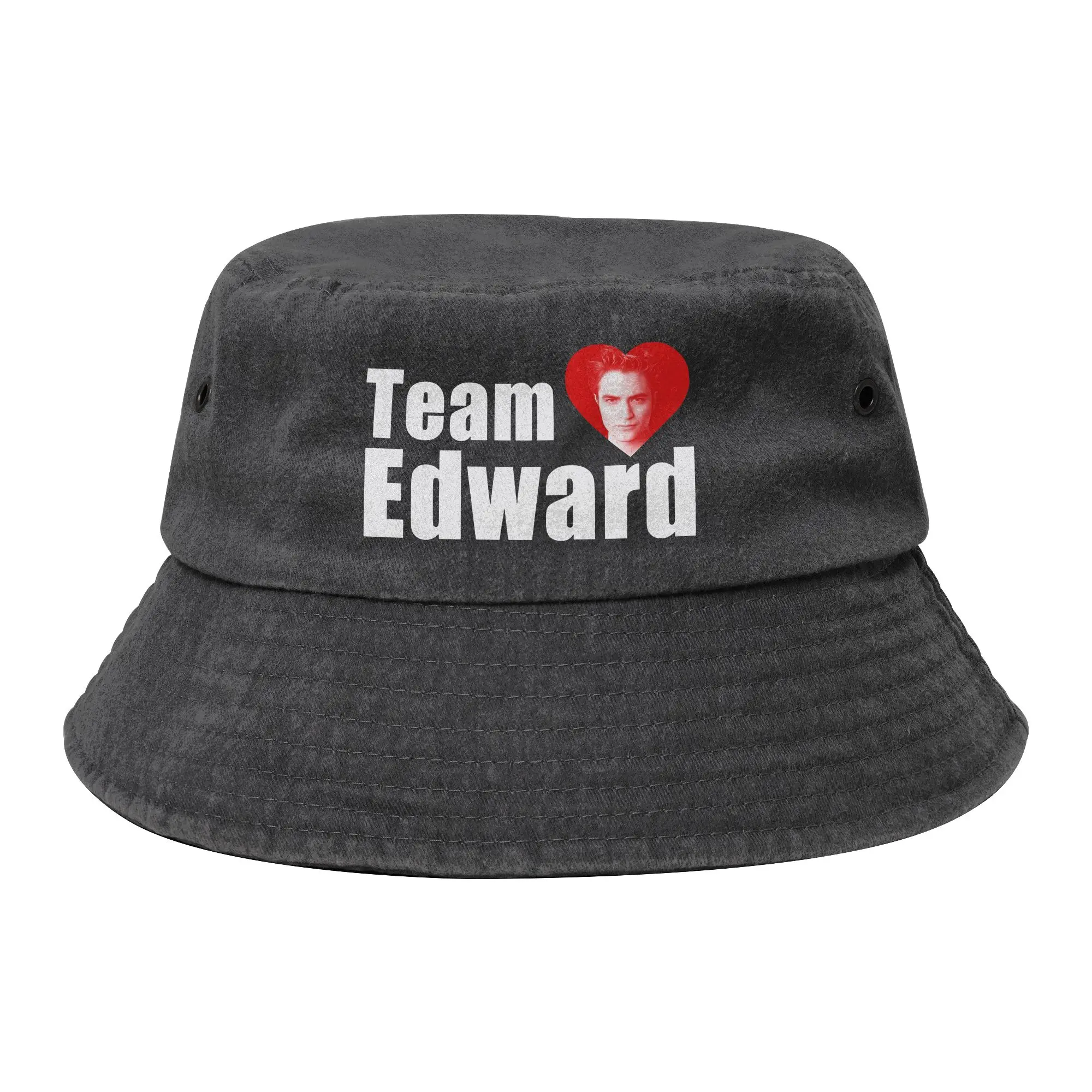 Women Bucket Hat Twilight Movie Team Edward Summer Beach Vacation Getaway Headwear Outdoor Fishing Cap  Bob Dropshipping
