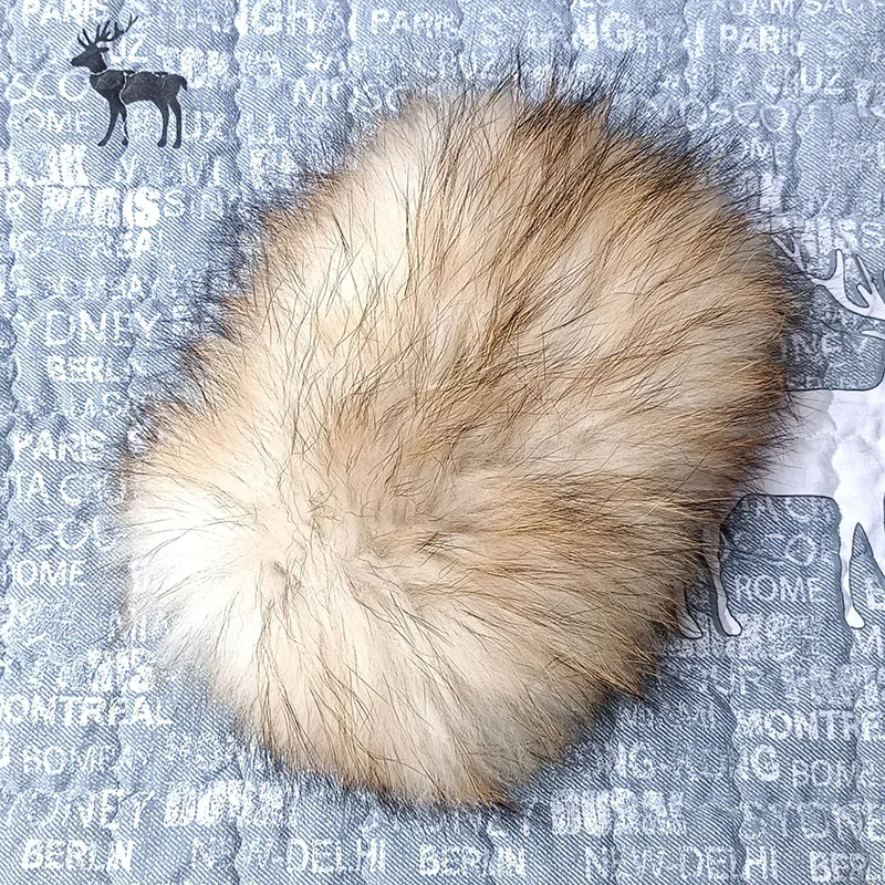 

Women Warm Thick Knitted Elastic Real Raccoon Fur Round Scarf Fashion Female Genuine Fur Headbands