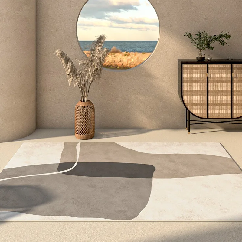 Japandi Wabi-sabi Rugs for Living Room Home Decoration Carpet Modern Abstract Bedroom Floor Mat Non-slip Washable Printed Rug 러그