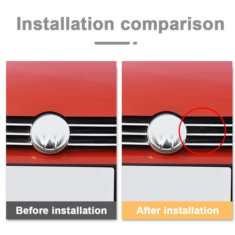 Car Front View Parking CCD Night Vision LOGO Camera Wide Angle 150° Waterproof For Volkswagen For VW Golf Sportsvan 2018 CVBS HD