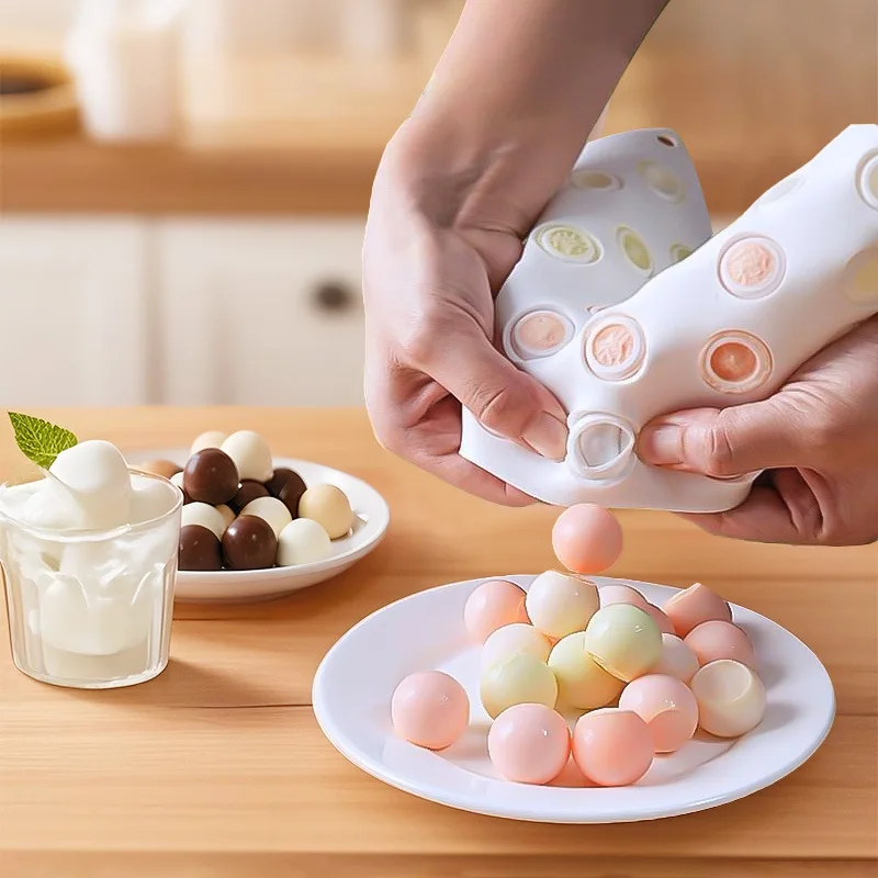 Molde de Silicona para Hornear con 35 Cavidades, Redondo, para Mousse, Pastel, Chocolate, Bombones, Herramienta de Repostería para Hacer Dulces y Postres