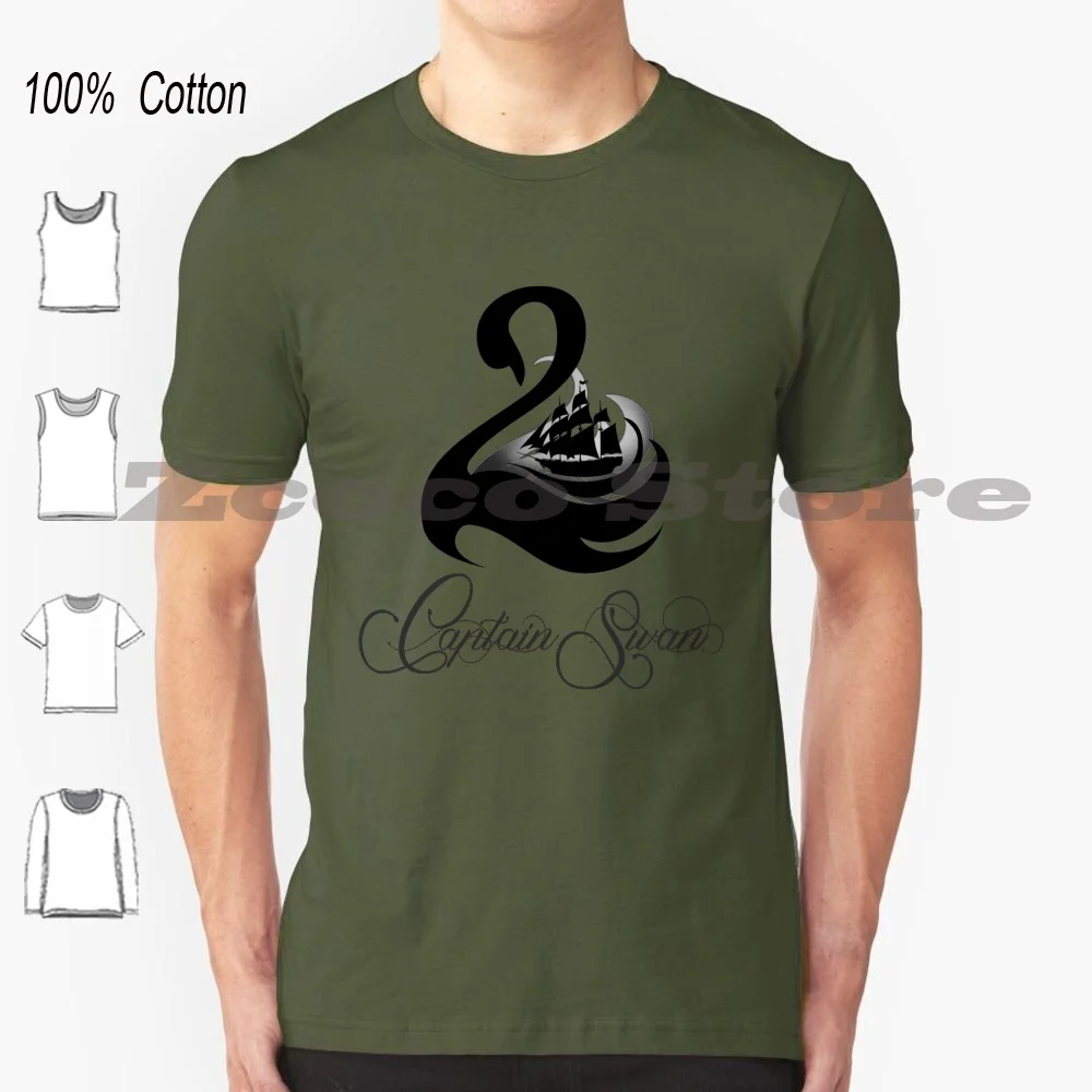 Swan-T-Shirt 100% C… - image