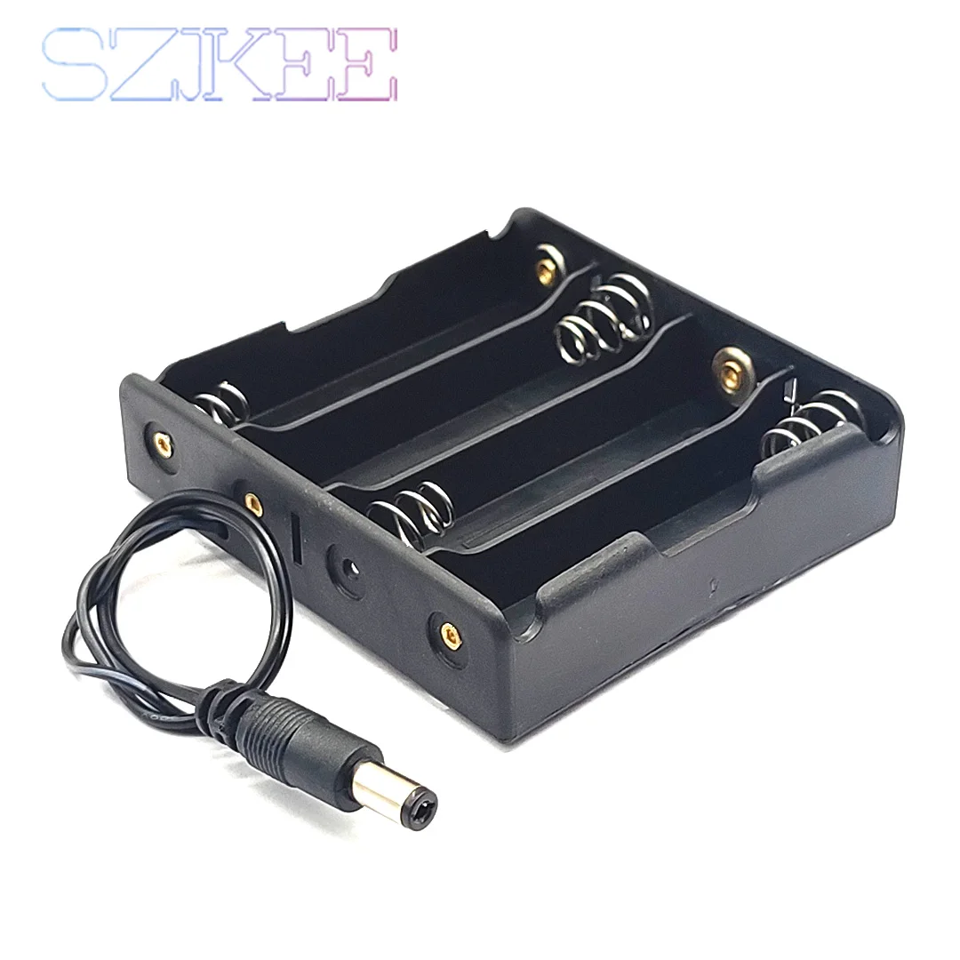 18650 Battery Holder With DC 2/3/4/18650 Battery Case 18650 Storage Box Battery standard container Series 5.5x2.1mm DIY