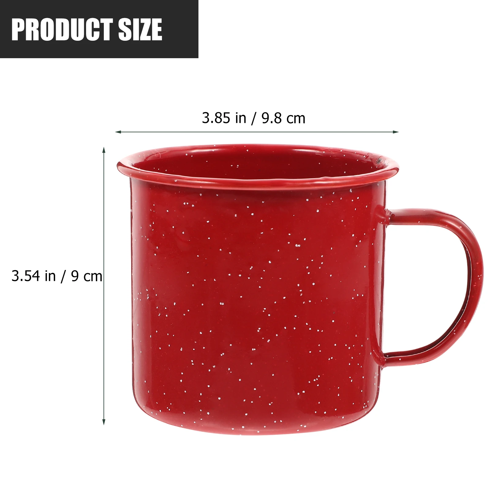 

Stylish Enamel Mug Heat Resistant Coffee For Home Office Portable Beverage Cup Milk Storage Cup Simple Design Kitchen Barware