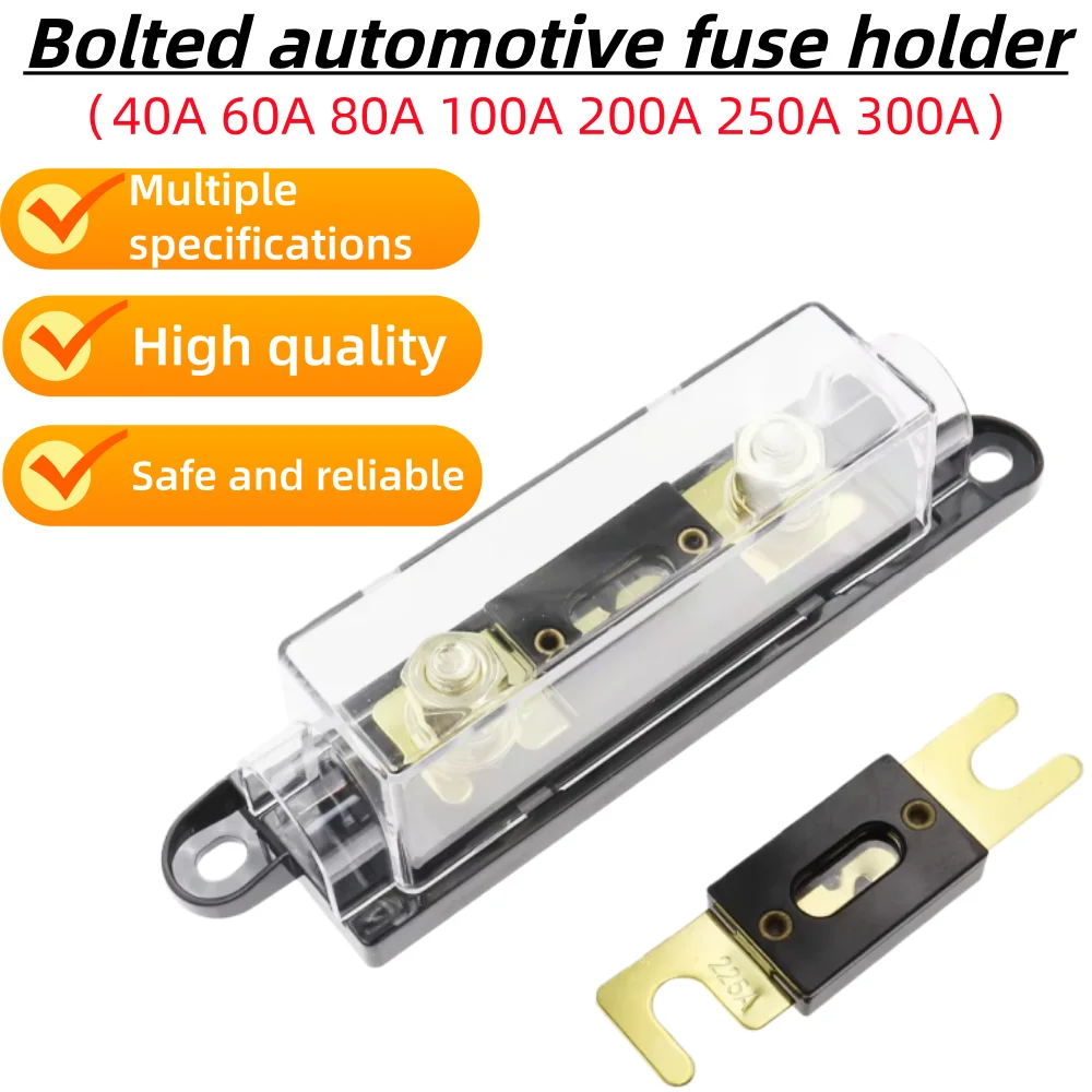 ANL Fuse Holder Bolt-on Fuse Automotive Fuse Holders Fusible Link with Fuse 30A 40A 50A 60A 80A 100A 200A 250A 300A Fuses AMP