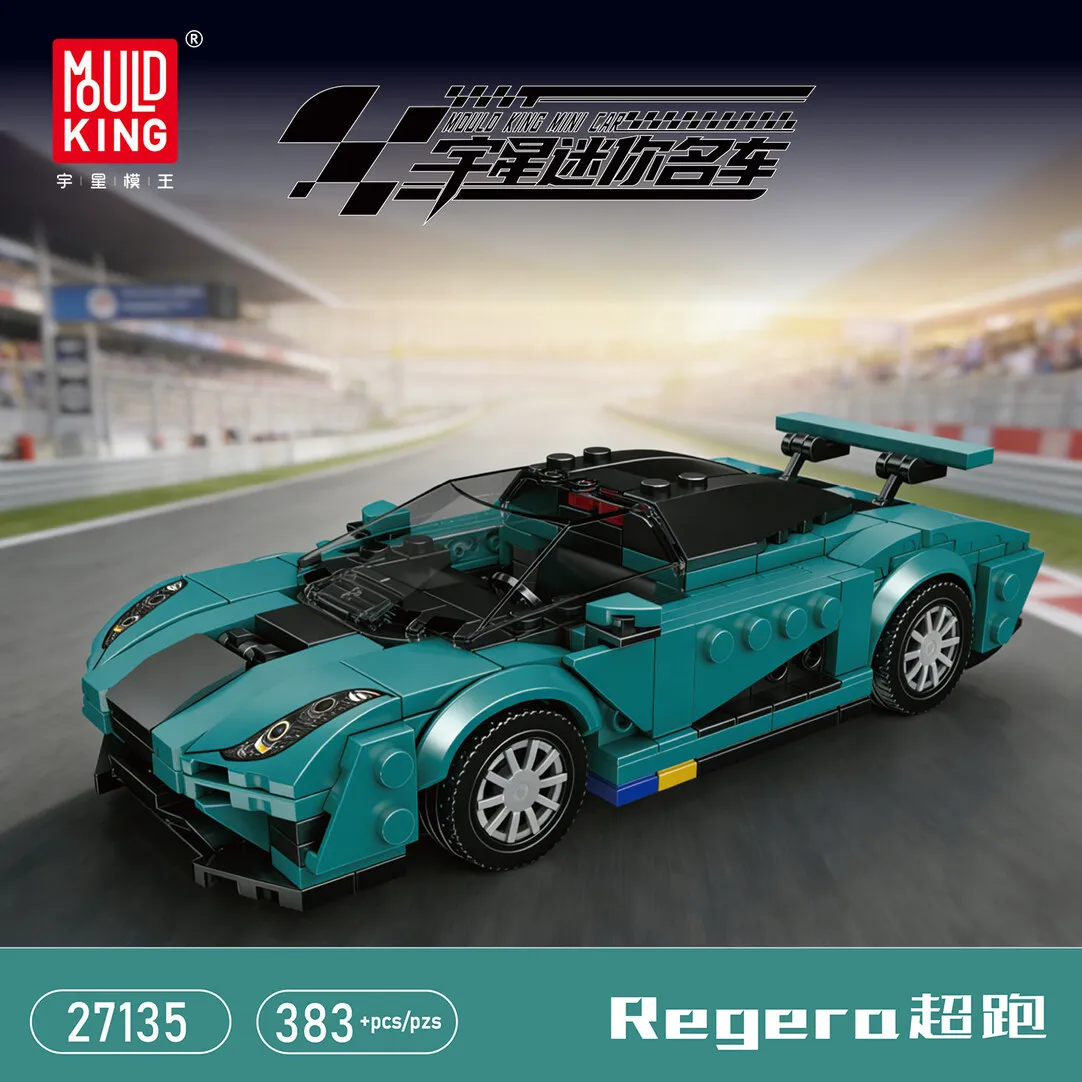 

Mould King 380PCS Regera Supercar Building Blocks Assembly Mini Luxury Car Assembly Bricks Toys Ornament Kids Holiday Gifts