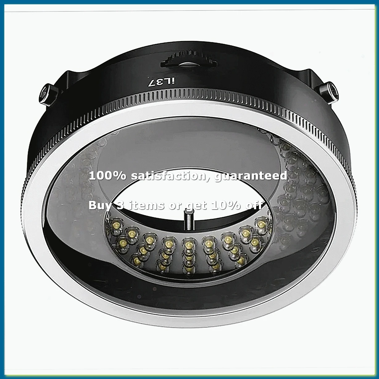 IL37 Microscope Polarized LED Ring Light Lamp Anti Illuminators Source Eliminating Reflections-A56M