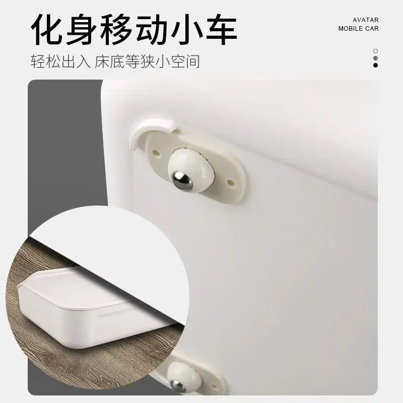 4pc Universal Ball Pulley Household adhesive roller universal wheel thickened without drilling