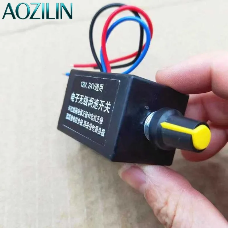 AOZILIN 12V 24V High Power DC Fan Speed Controller 5Pcs For Car Truck Heater Air‑Conditioner Modification Repair Spare Accessory