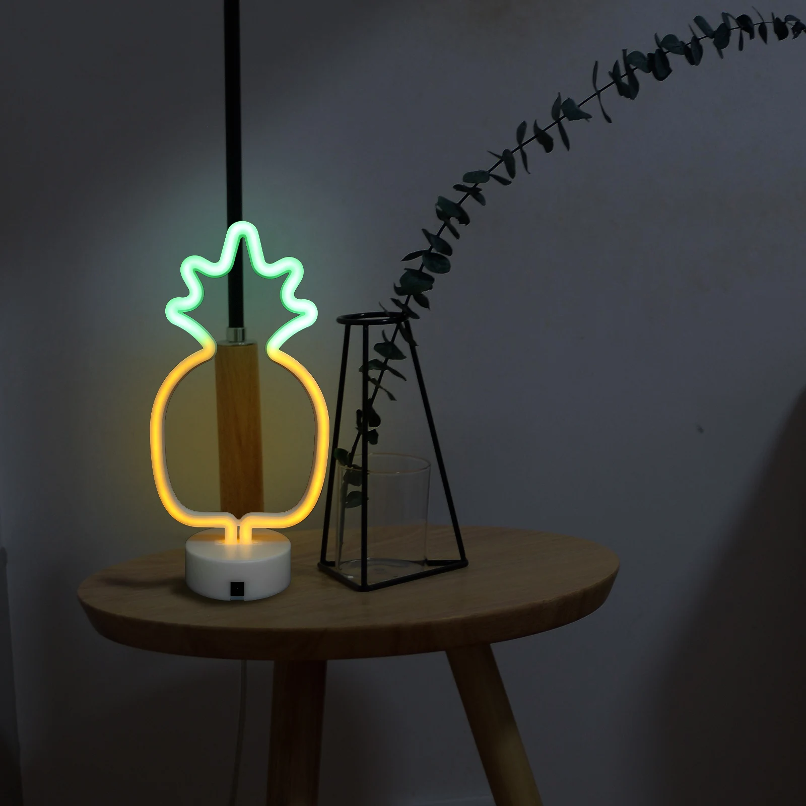 

Pineapple Shaped Led Night Light Neon Lamp For Home Bedroom Party Decoration Low Voltage Modeling Table Lamp Children Room