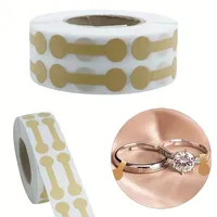 500Pcs/Roll Kraft Paper Jewelry Price Label Stickers DlY Tags Dumbbell Designs for Rings Necklaces Earrings Bracelets Marking