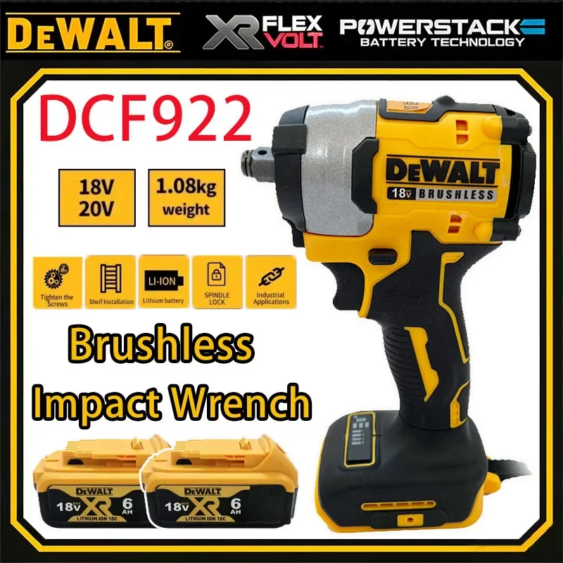 cle-a-chocs-sans-fil-dewalt-dcf922-610nm-couple-eleve-vitesse-variable-cle-electrique-rechargeable-outils-electriques