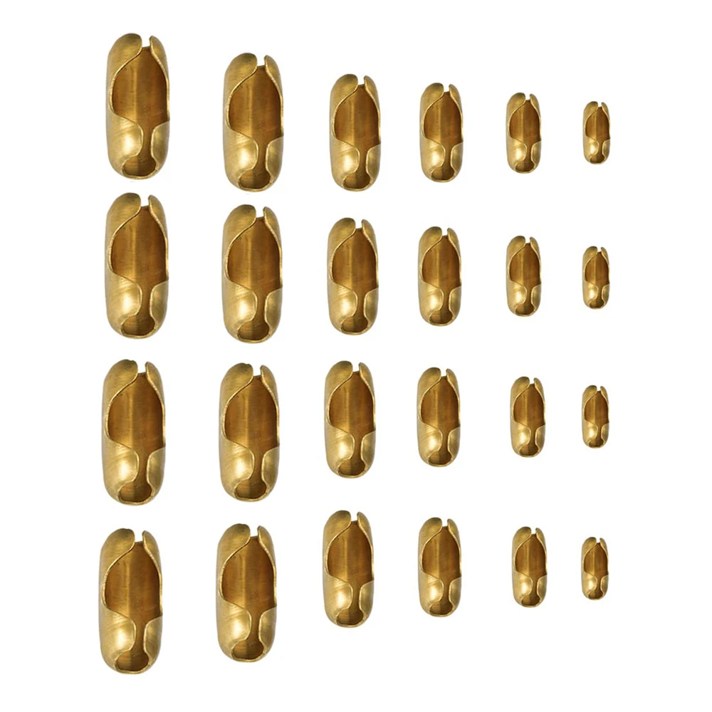 Goldfarbene Edelstahl-Kugelketten-Verbindungsverschlüsse für DIY-Halsketten, Armbänder und Schmuckherstellung, 50 Stück/Los – Detail 4