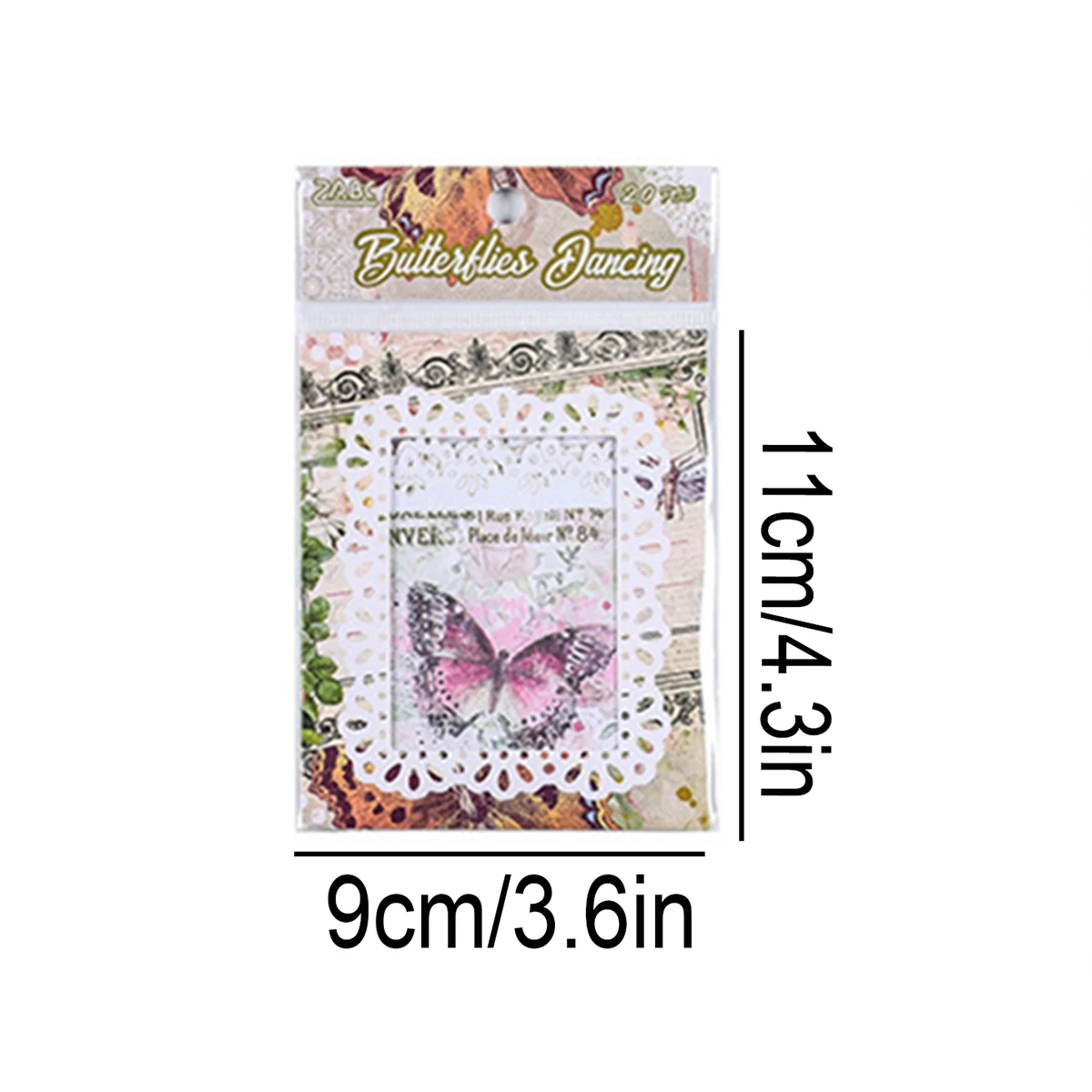 20pcs Non-Adhesive Vintage Floral Pattern Paper Set - Scrapbooking Material For Junk Journal, Decorative Crafting, Memo Pads