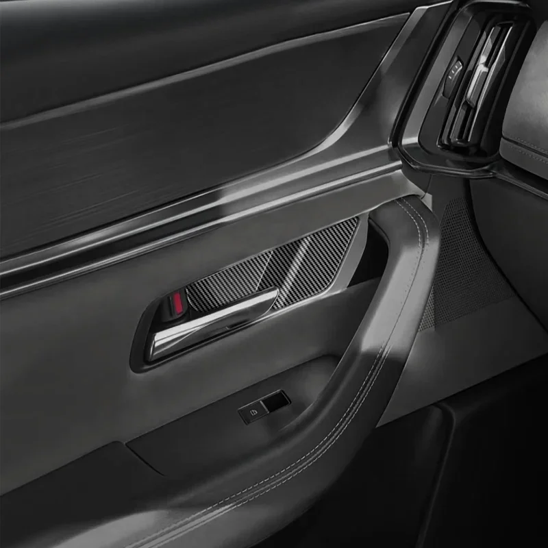 لمازدا CX60 CX 60 CX-60 2022 2023 2024 ABS ألياف الكربون الملحقات الداخلية نافذة التبديل غطاء الظروف الهوائية منفذ الإطار