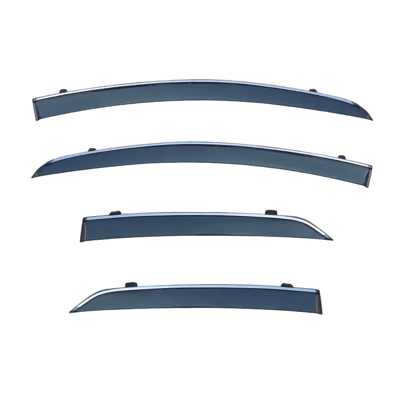 For Toyota YARIS VITZ XP90 2006 Accessories Window Visor Outer Trim Chrome Window Visors Weathershields Wind Rain Guard