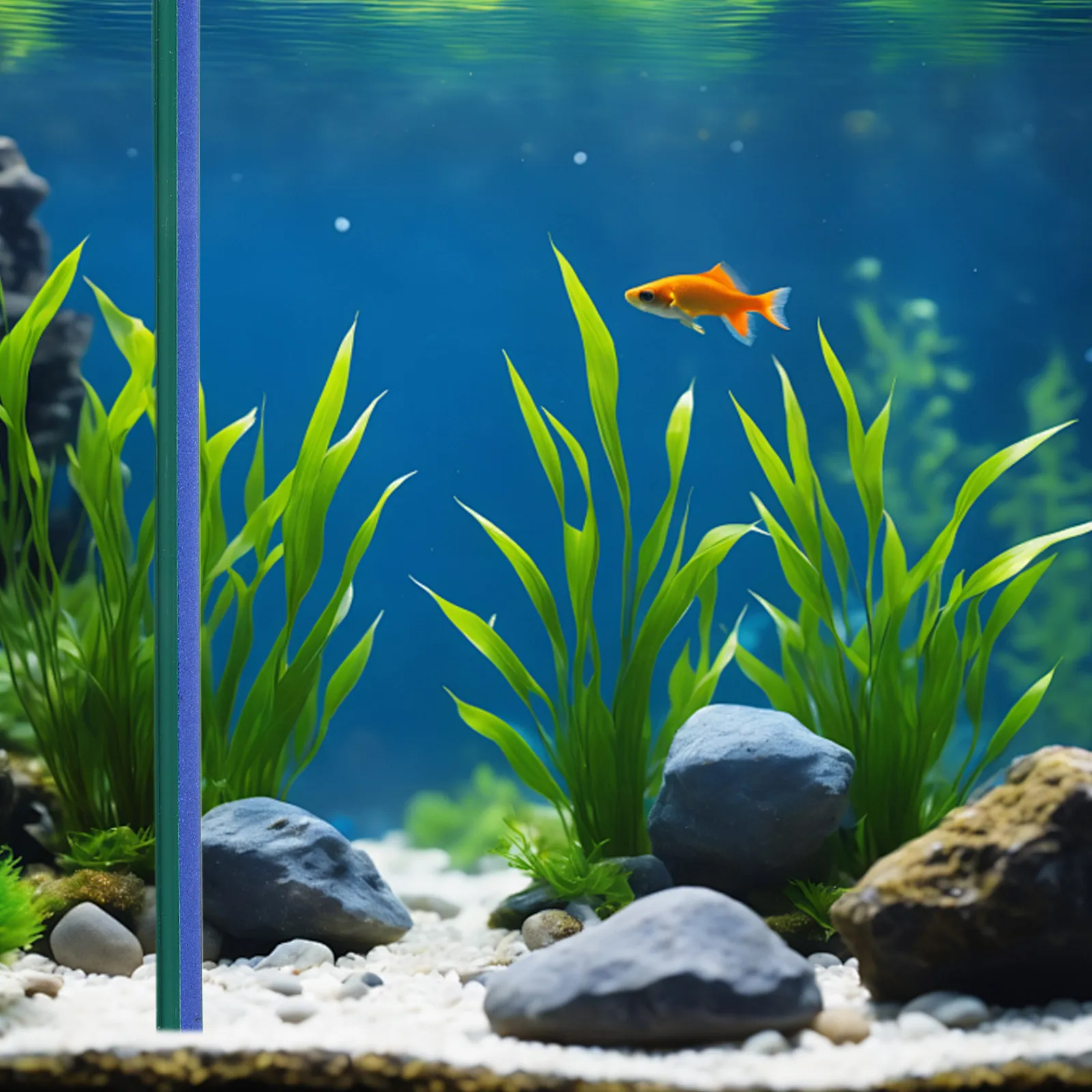 Aquarium Air Stone Bar Bubbler 18-Inch Bubble Diffuser Uniform Bubble Distribution Single Port Fits 4Mm Air Tube Plastic Base