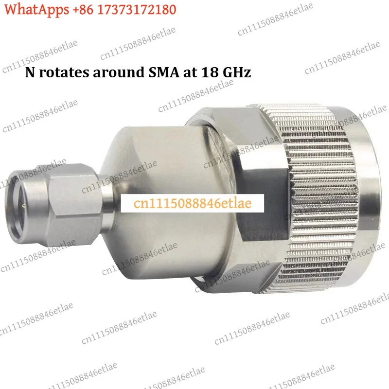 k3 N to SMA RF Adapter (Male/Female) - 18GHz High-Frequency Test Connector, Stainless Steel