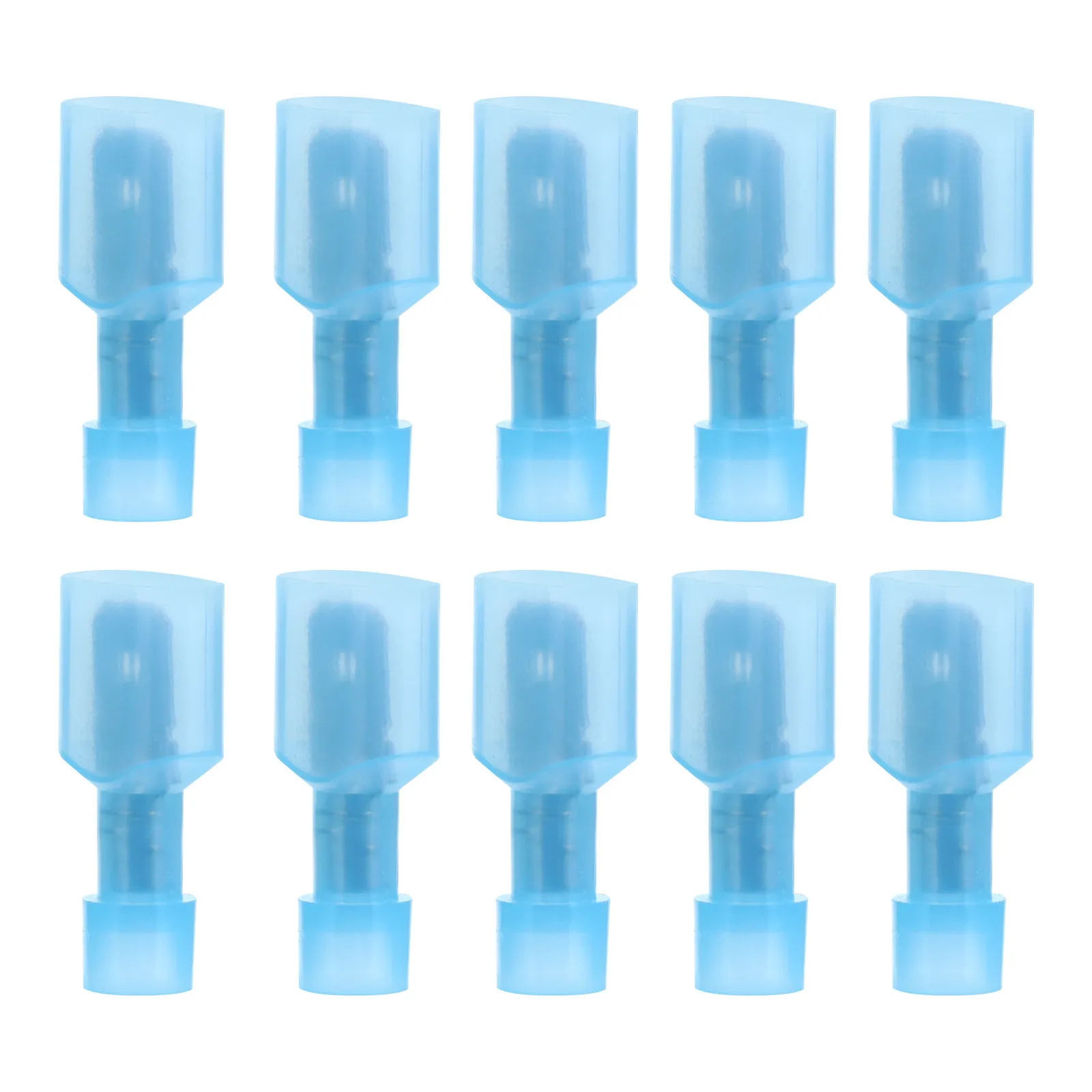 150Pcs Spade Terminal Connector Kit 16 to 14 AWG Fully Insulated Nylon Crimp Wire Connectors for Auto Home