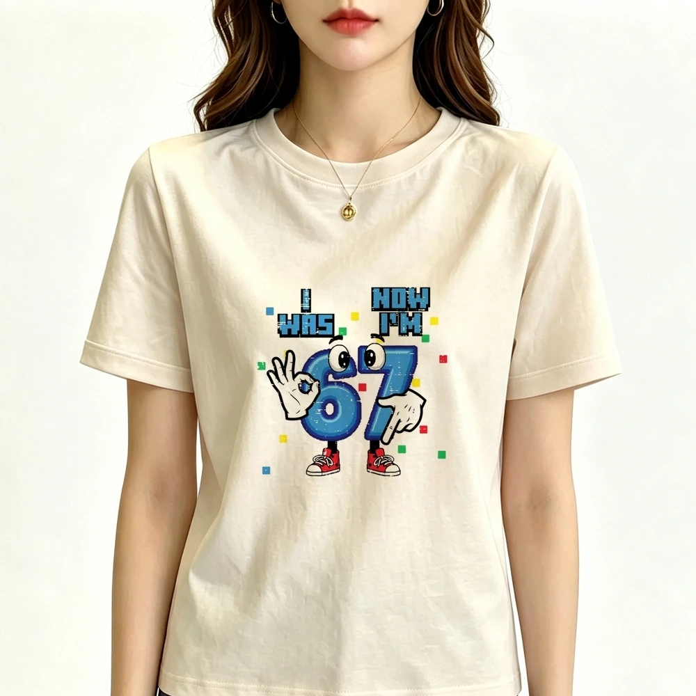 Six Seven tshirt femme y2k manga Retro top tees jojifuku goth aesthetic