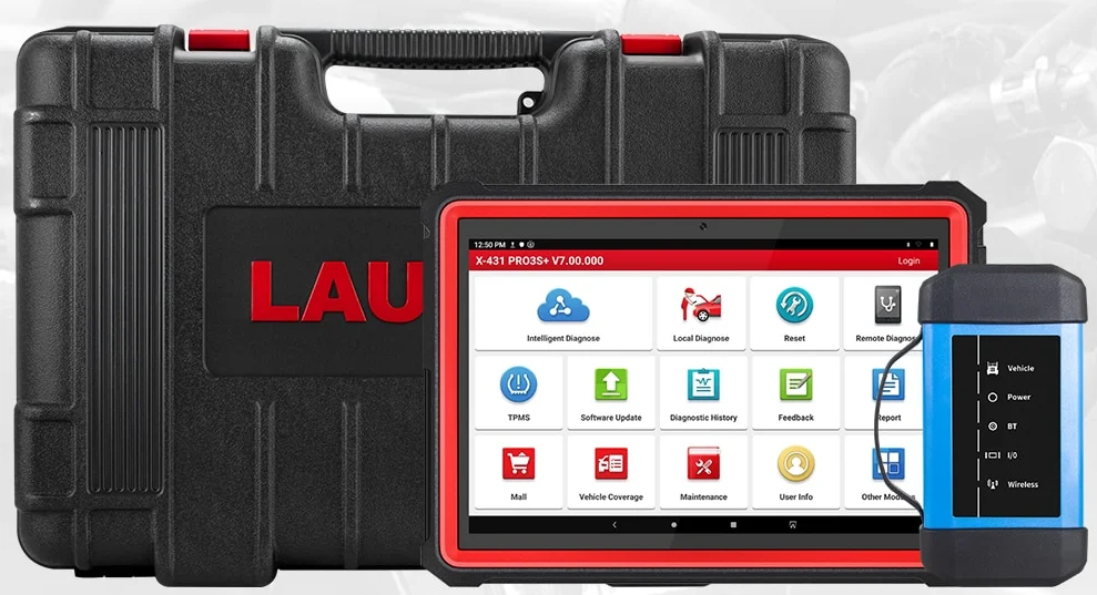 LNCH X431 PRO3S+ HDIII 12V Car/24V Truck Full System Diagnostic Tools Auto Od bd2 Code Reader Scanner