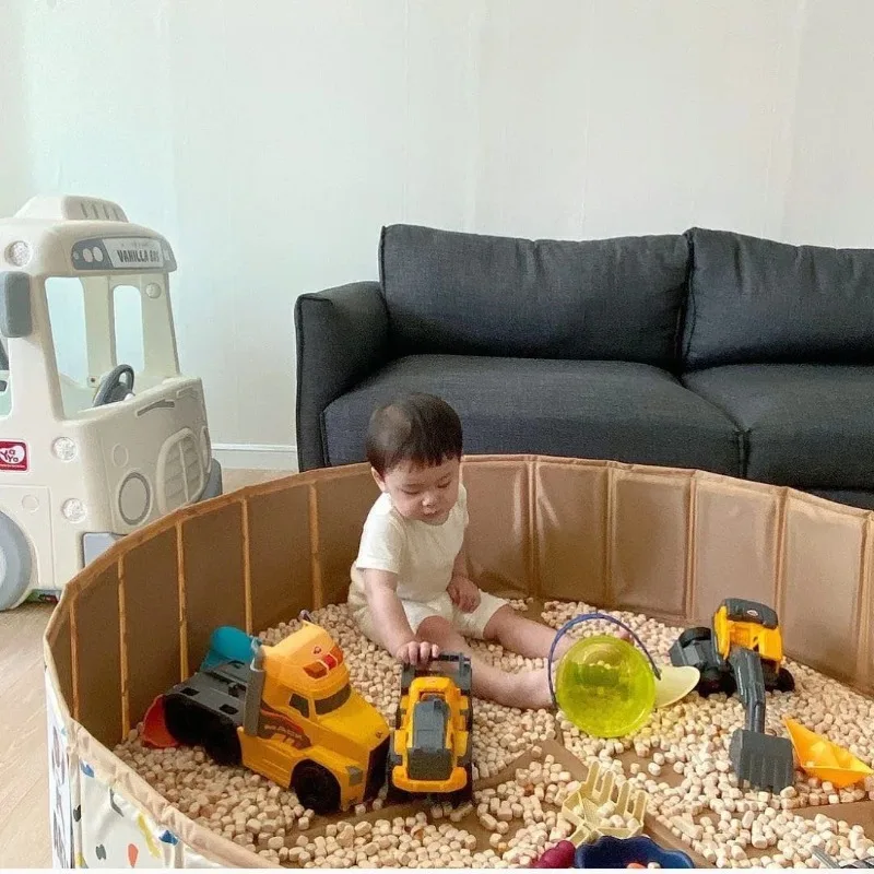 2025 neue Koreanische Heißer Verkauf kinder Bunte Faltbare Schwimmbad Baby Spiel Ozean Pool Spielzeug Zaun