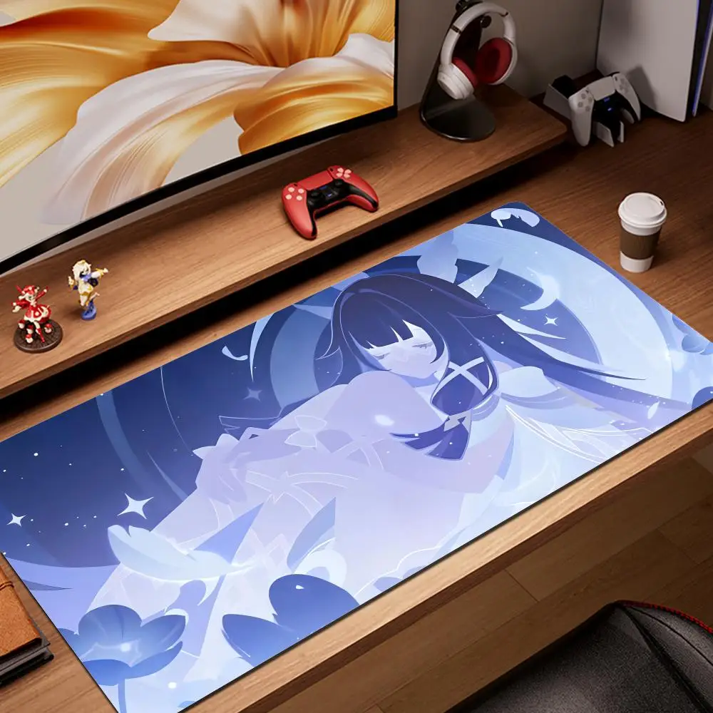 

Kawaii Genshin Impact Columbina Mouse Pad Gaming Locking Edge Mat Big Computer Game Large Rubber Art Mousepad Laptop Desk Mat