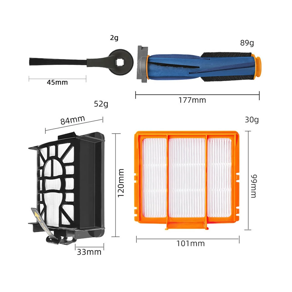 Para AV2501S AV2501AE RV2502AE RV2520AOUS AV2510 accesorio de Robot aspirador filtro de cepillo principal