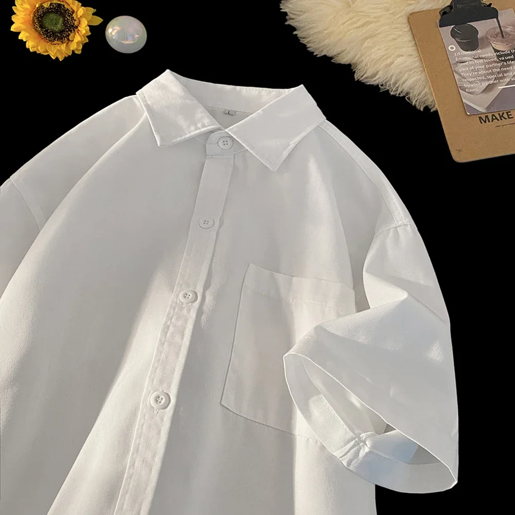 

Shirt For Men Casual Lapel Shirt Casual Summer Outfit Comfortable Summer Shirts For Vacation Summer Shirt New Condition Shirt