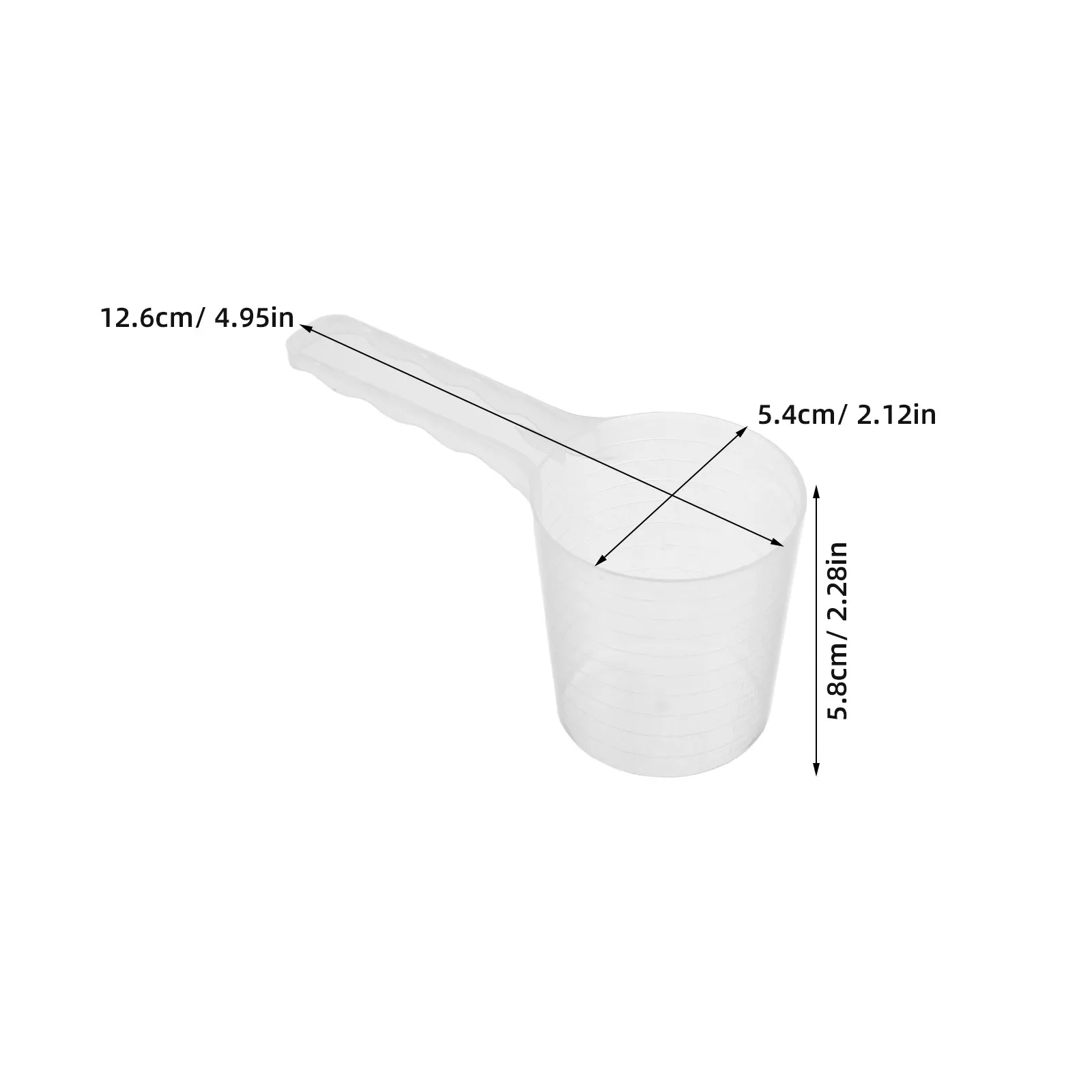 10Pcs 100Ml Lightweight PP Plastic Measuring Spoon Set for Beauty Salon Home Kitchen Mask Formulation Laundry Detergent Scooping