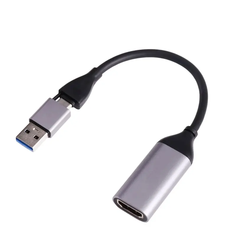 For Computer Camera Live Stream Meeting Recording 1080P Video Capture Card -Compatible To USB A/USB-C Video Grabber view 2