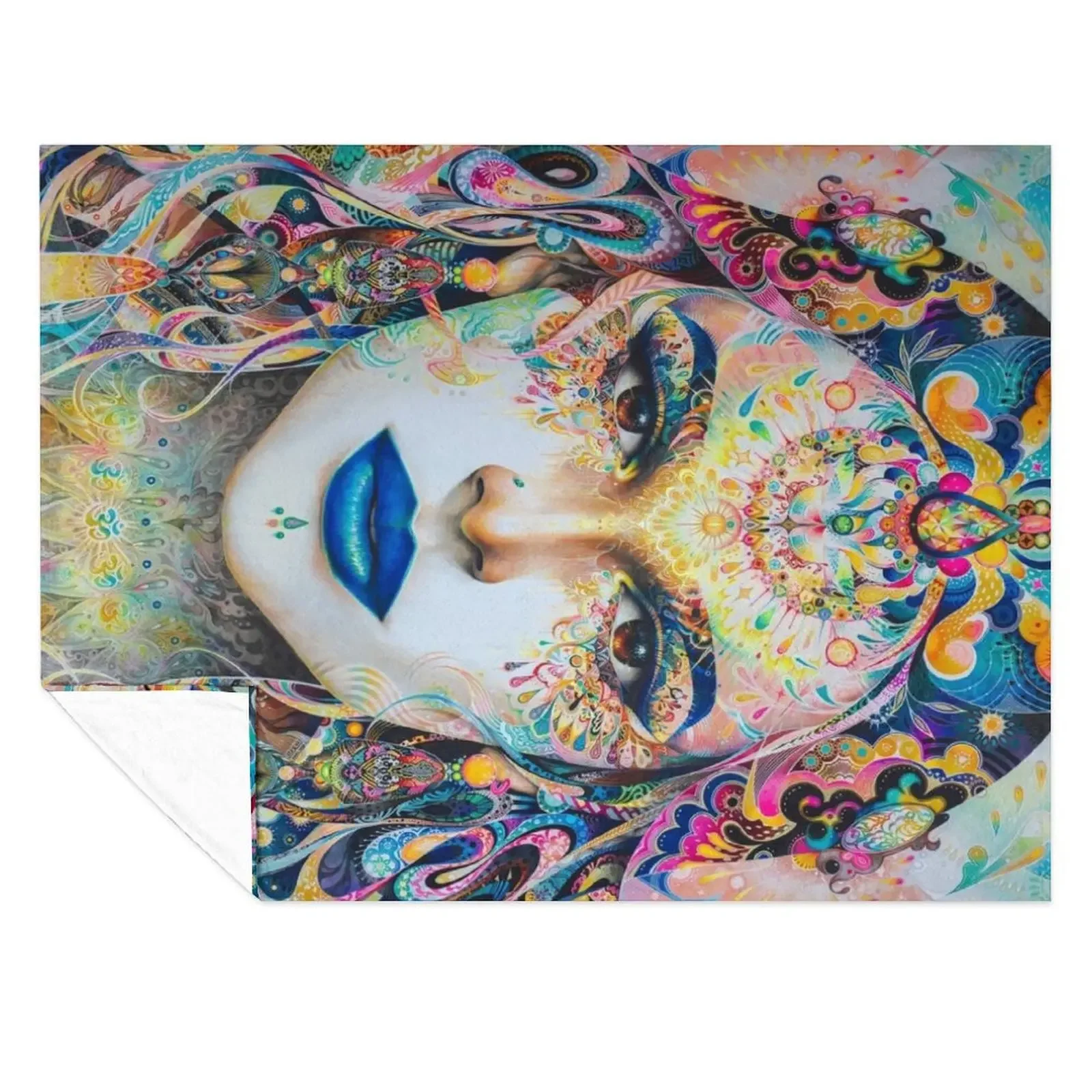 

Shakti - horizontal Throw Blanket sofa bed Sofa Throw For Decorative Sofa funny gift Blankets