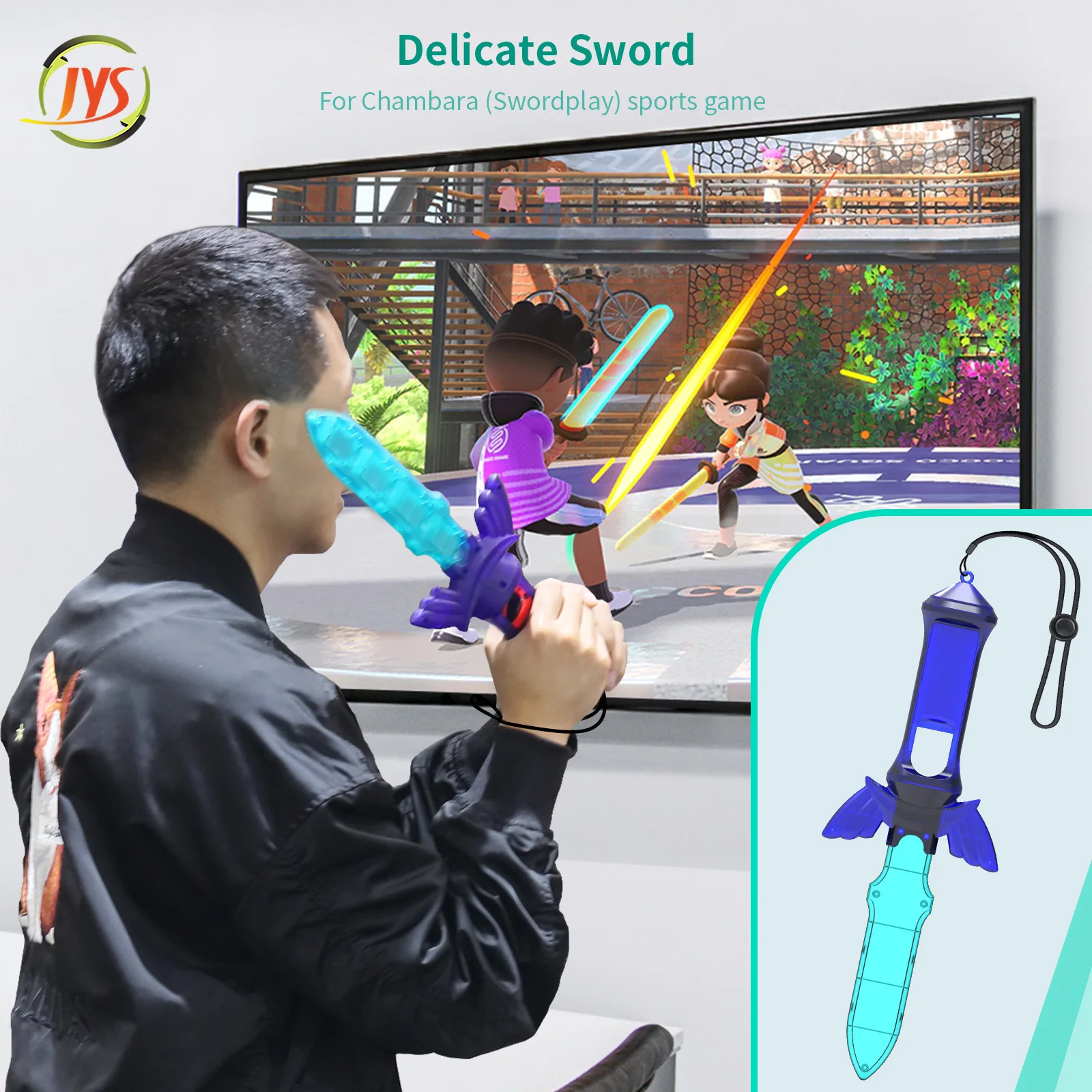 Espada delicada para Chambara, espada de juego para The Legend of Zelda: Sky Sword & switch, accesorios deportivos para juegos de espada