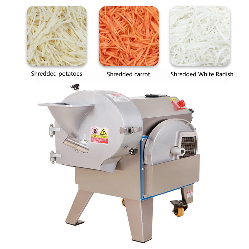 PBOBP Electric Multi-function Vegetable Cutting Machine Slicer Commercial Stainless Steel Food Slice Potatoes Carrots Beans 220v