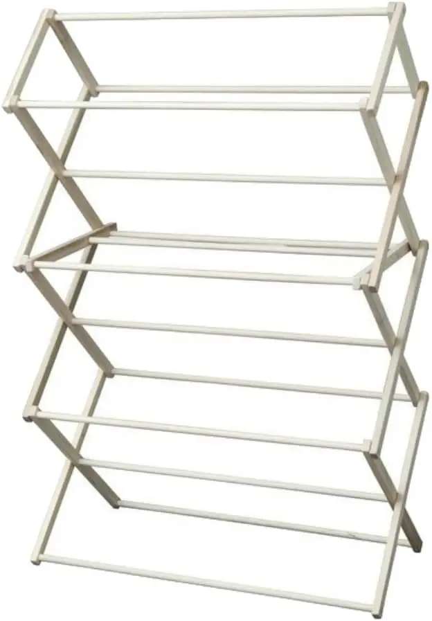 

Деревянная вешалка для белья - Деревянная сушилка для одежды Amish ручной работы - Складная сушилка для полотенец, одеял, льна, домашнего обихода Es