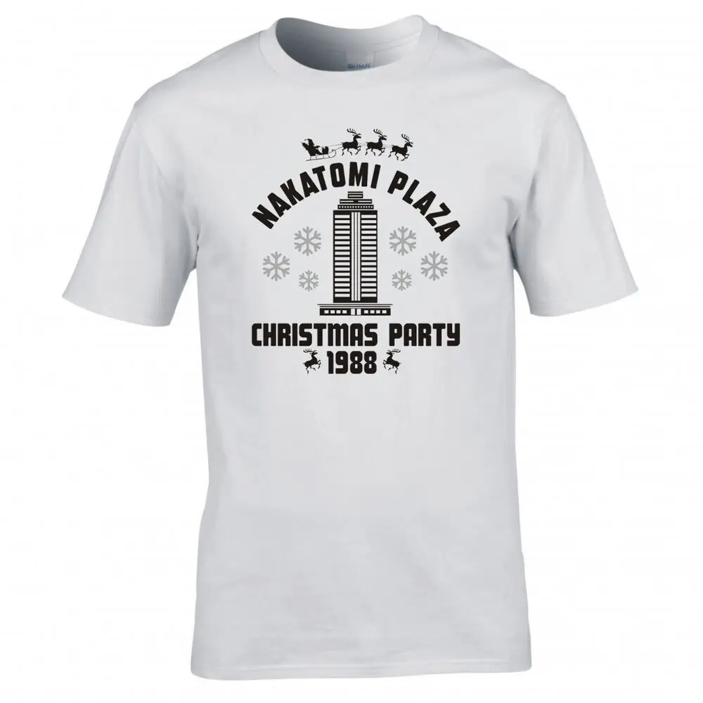 Футболки унисекс с коротким рукавом, вдохновленные DIE HARD, «NAKATOMI PLAZA CHRISTMAS вечерние», летние футболки с рисунком аниме для мужчин Cl