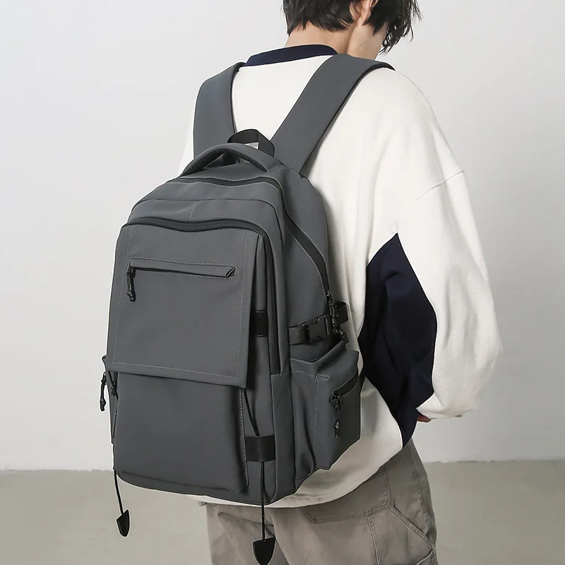 

Рюкзак большой вместимости для мужчин, для поездок на работу, простой, повседневный, стильный, деловой, сумка для ноутбука, сумки с несколькими карманами очень большого размера