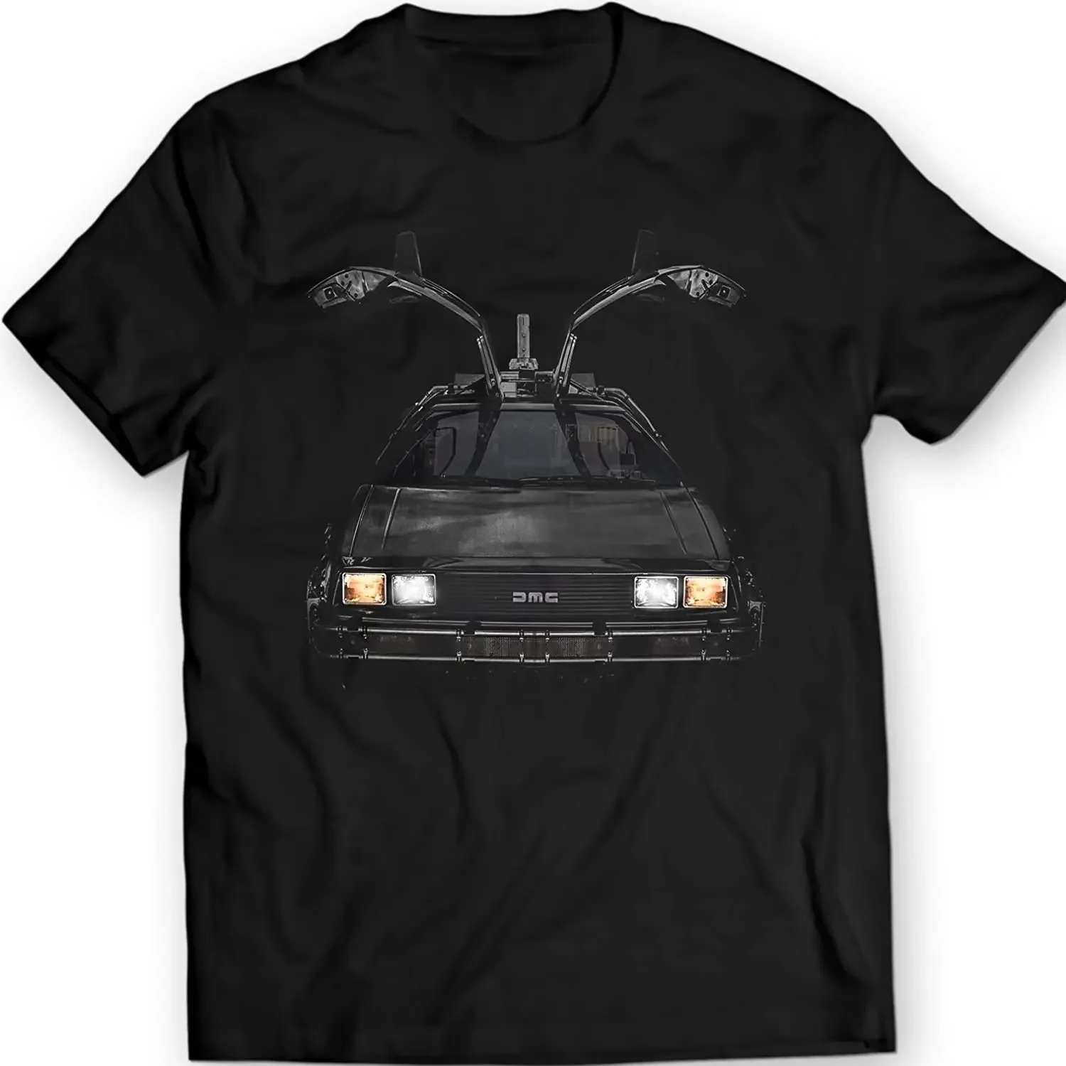 

Science Fiction Film Back To The Future Time Machine Sports Car T-Shirt. Premium Cotton Short Sleeve O-Neck Mens T Shirt New