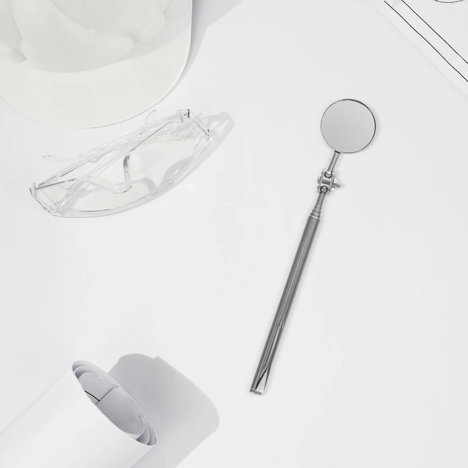 

Small Round Mirror 30mm Telescoping Tool 360 Degree Swivel Extendable Inspection Portable Stainless Steel Mechanic Set