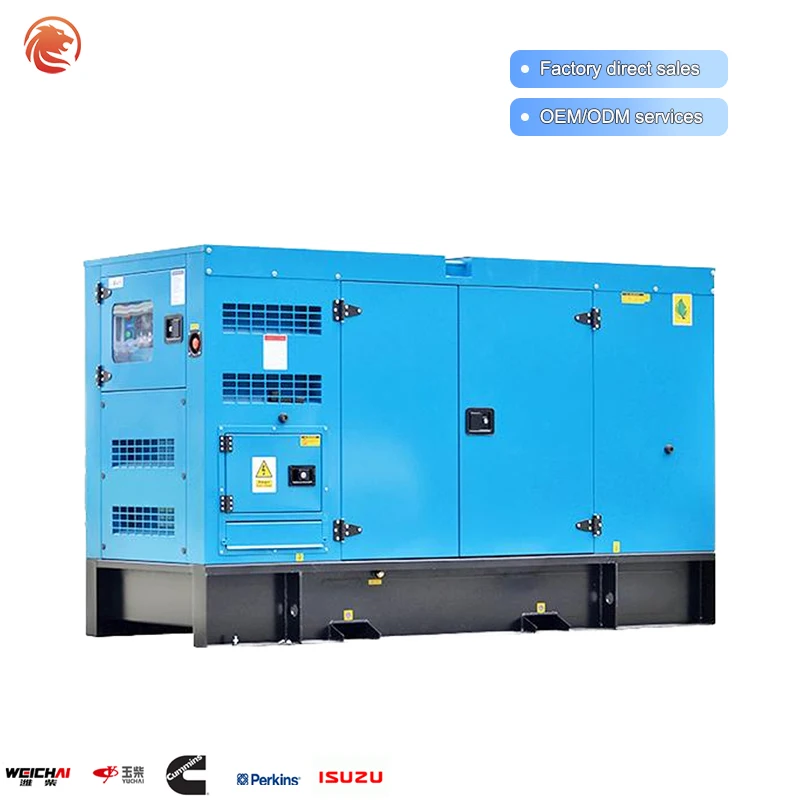 مولد الديزل الثقيل الصمت 480 فولت الثقيلة 3 المرحلة الصناعية الصامتة 25kva 30kva 40kva 50kva مولد محرك الديزل