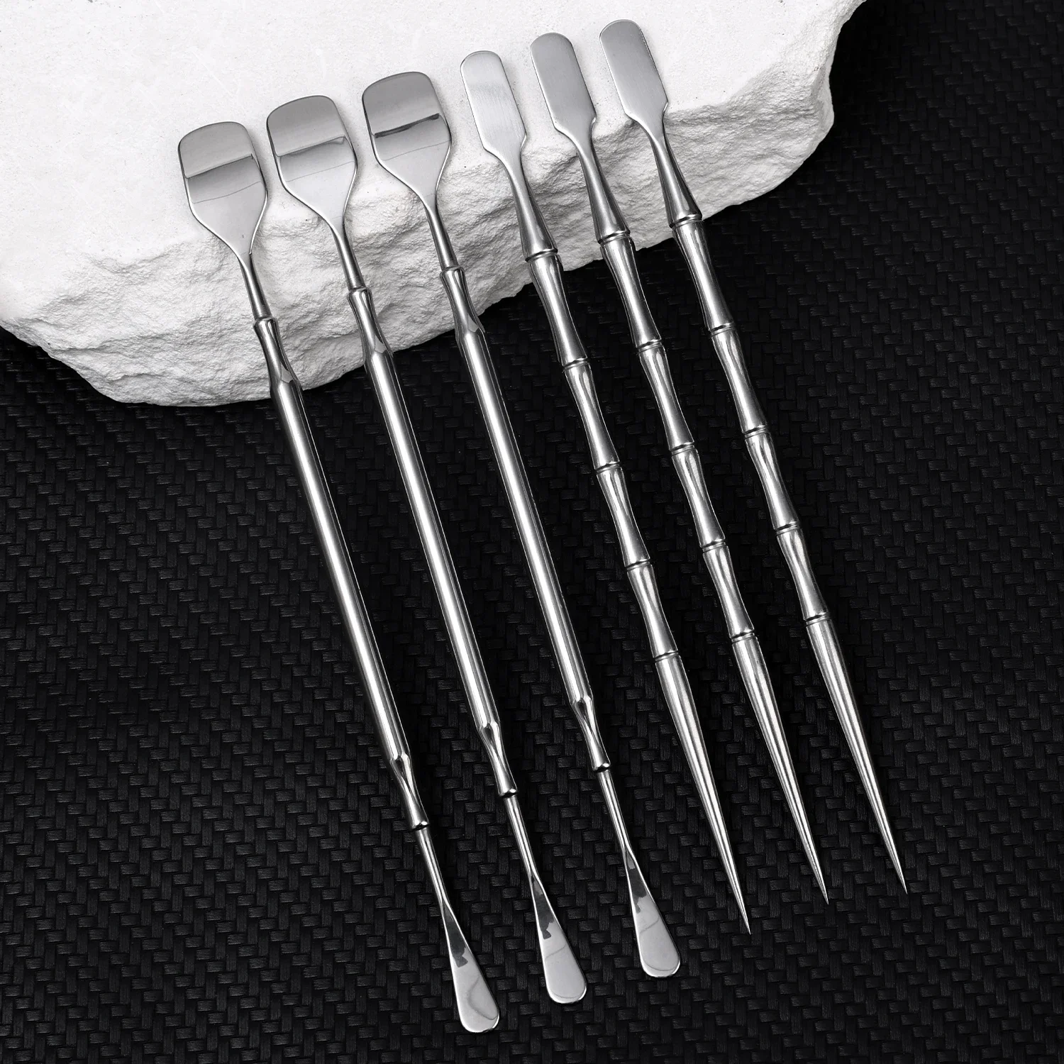 Double Head Blackhead Remover Scraper Acne Needles Stainless Steel Face Squeezing Pimple Blemish Cleaning Treatment Care Tools