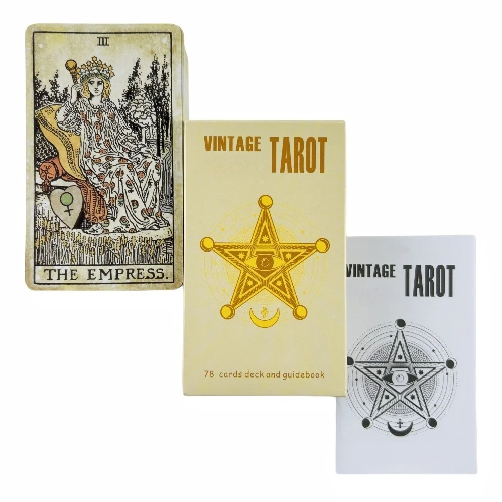 The Rider Vintage Tarot Cards A New 78 Deck With Paper Book Oracle English Divination Edition Borad Playing Games