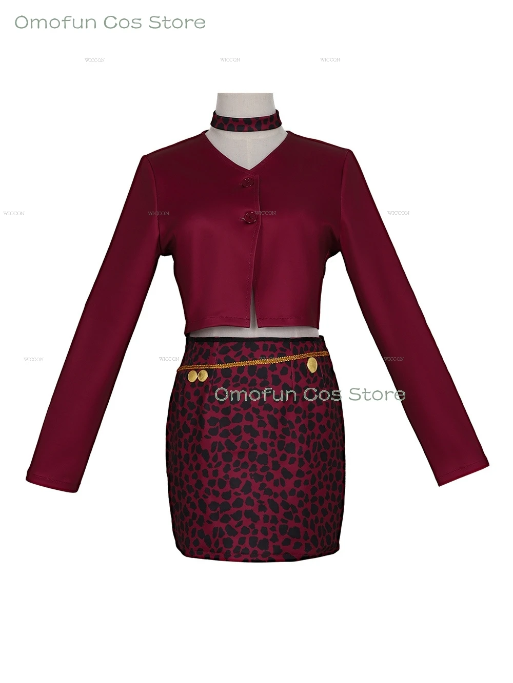 Maria Cosplay Red Uniforms Silent cos Hill 2 Game Born from a Wish Costume Halloween Carnival Women Horror Outfit Dress up Wig view 4
