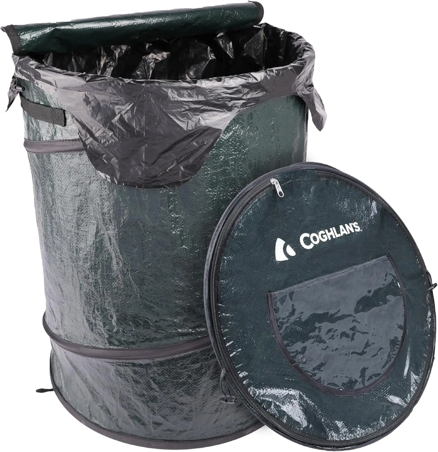 

Collapsible Trash Can for Camping, RV, Outdoor Events – Lightweight, Durable, 29.5 Gallon Capacity – Easy to Store and Transport