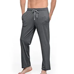 Mens Sleep Bottom Causal Loose Pocket Pants Yoga Sports Breathable Sweatpants Sleepwear Pajama Trousers Longewear Pantalones