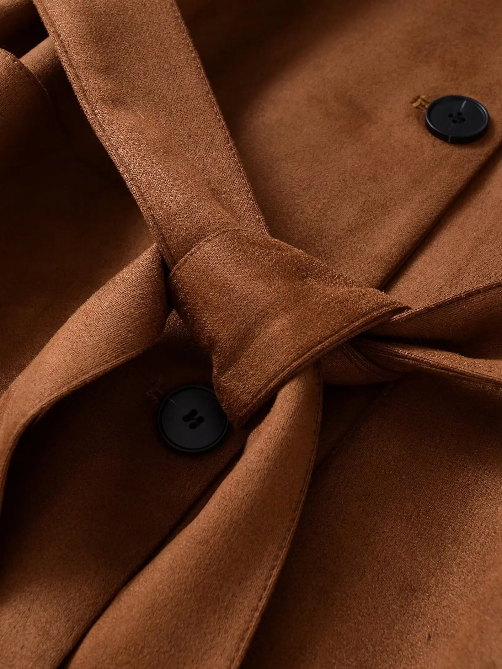 YY0403 Autumn/Winter 25 New Women's Clothing Strap Loose Velvet with Collar and Shoulder Down cardigan Short Coat 1262898