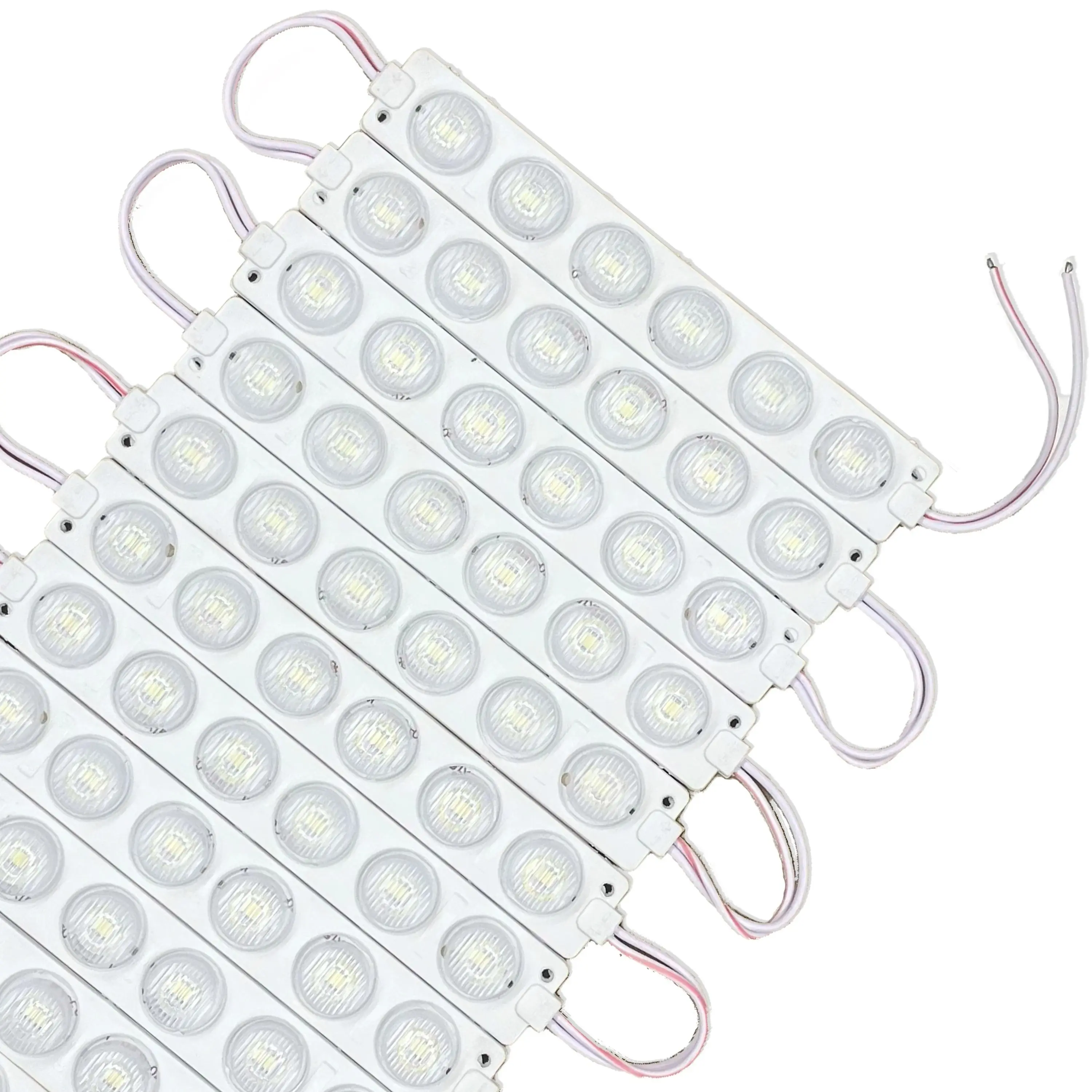20PCS 6LEDs Module Lights DC12V SMD3030 Side View 10000K White Light IP65 Waterproof for Storefront Window Signs Advertising Lightbox Sign