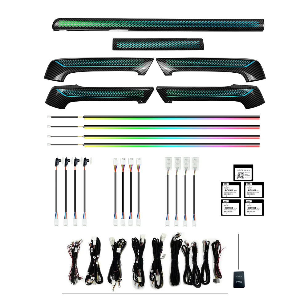 

Upgrade 256 Colors Symphony Led Car Interior Ambient Lighting Tweeter For Toyota Land Cruiser Prado 2010-2023 Strip Accessories