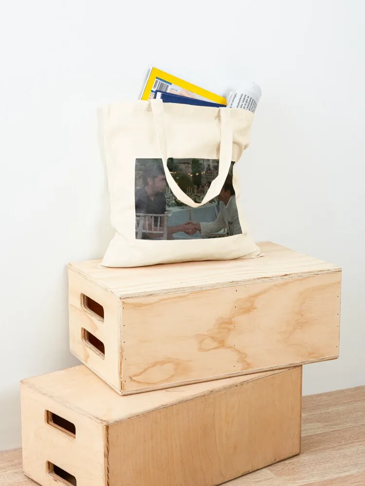 الخلافة توم وجريج - حقيبة تسوق المصافحة في السوبر ماركت حقيبة قابلة للطي حقيبة هدايا حقيبة قماشية للرجال