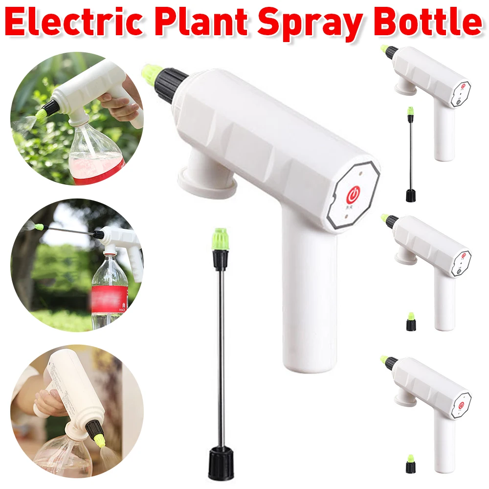 Electric Plant Spray Bottle USB Electric Long Nozzle Watering Can Head Water Sprayer Automatic Watering Fogger Garden Tools